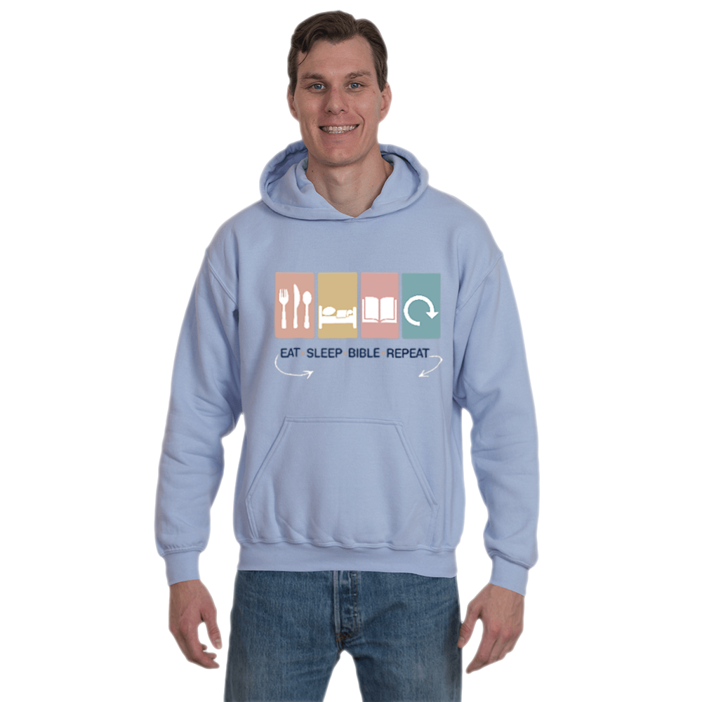 Eat, Sleep, Bible, Repeat Hoodie