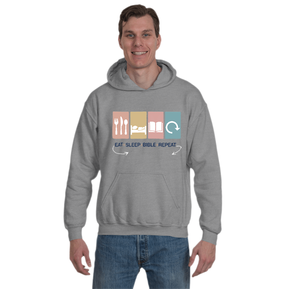 Eat, Sleep, Bible, Repeat Hoodie