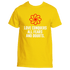 Daisy T-shirt from Divine Dispatch, called the Love Eternal T-Shirt, showcasing a red and yellow flower design with the inspiring phrase "LOVE CONQUERS ALL FEARS AND DOUBTS." This piece encapsulates love&