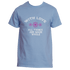 Light Blue Whispering Hearts T-Shirt by Divine Dispatch featuring "WITH LOVE" above three pink flowers and the phrase "ALL THINGS ARE MADE WHOLE.