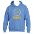 The "Hope is the Melody Hoodie" by Divine Dispatch boasts a Carolina Blue design embellished with a bright yellow flower and uplifting white text: "Hope is the melody that sings possibilities." Beneath, the word "HOPE" stands out prominently in bold yellow. It&